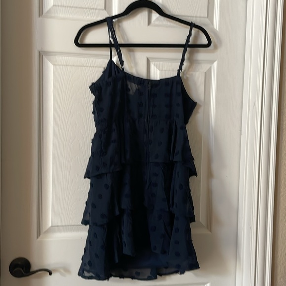Navy blue altar’d state tiered strappy top size xl - Picture 2 of 6